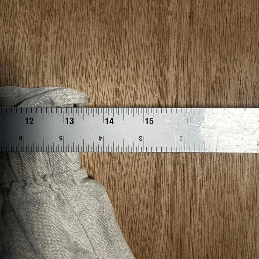 Reformation Linen Blend Paperbag Waist Wide Leg Pants Size 8